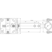 DEHN - Zubehör/Ersatzteile für Erdung und Blitzschutz Wandbefestigung WBD60V250.350STTZN St/tZn