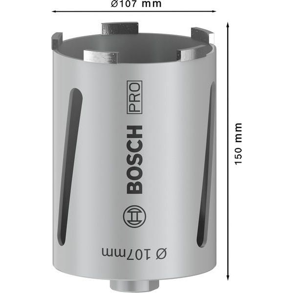 Bosch - Bohrkrone PRO Trockenbohrkrone, 107 2608587328 x 150 mm, G 1/2 Zoll