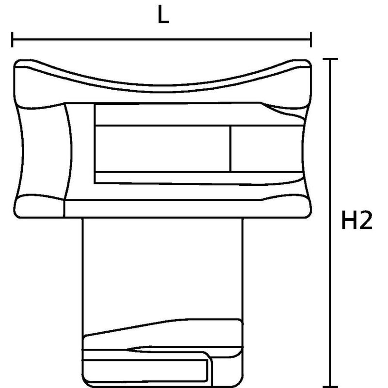HellermannTyton - Befestigungssockel und -element für Kabelbinder Drehclip Profilschienbef. PA66/6HIRHS-BK ACFM1W13PT3.5- − 25 Stück