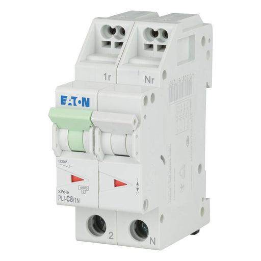 Eaton - Leitungsschutzschalter PLI-C8/1N C 8A, 1p+N Steckkl