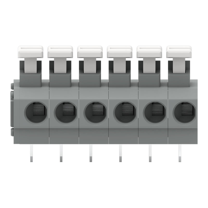 WAGO - Leiterplattenklemme 235-406/331-000 Drücker,1,5mm²,grau − 35 Stück