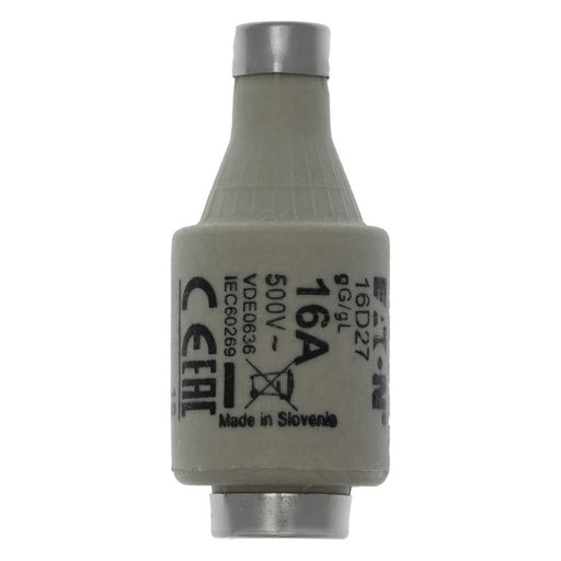 Eaton - D-Sicherungseinsatz Sicherungseinsatz Nieders. SICHERUNG-#16D27 16A AC 500V 100kA − 25 Stück