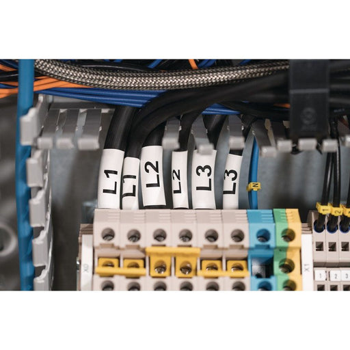 HellermannTyton - Schrumpfschlauch Warmschrumpfschlauch TULT12-4YEPO-X YE54 12:4, gelb − 54 Meter