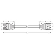 WAGO - Konfektionierte Leitung für steckbare Gebäudeinstallation konfekt.Verbindungsleitung 771-9994/005-405 Eca,Buchse Stecker