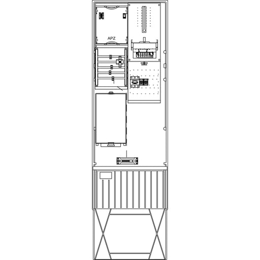 Elsta Mosdorfer - Zähler-Komplettschrank Zähleranschlusssäule 10051780 A340 W5 1Z 3.HZ 12TE
