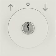 Berker - Abdeckung/Bedienelement für Installationsschalterprogramme Zentralstück m Schloss 1081898200 für Jal. S.1 weiß