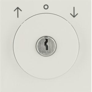 Berker - Abdeckung/Bedienelement für Installationsschalterprogramme Zentralstück m Schloss 1081898200 für Jal. S.1 weiß