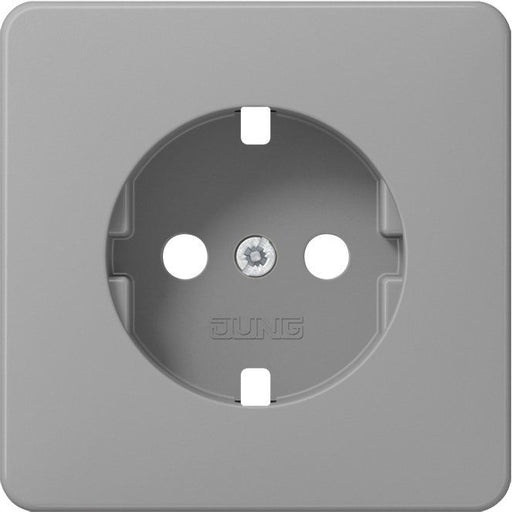 Jung - Abdeckung/Bedienelement für Installationsschalterprogramme Platte CD 1520 BFPL GR f.SCHUKO Steckdose