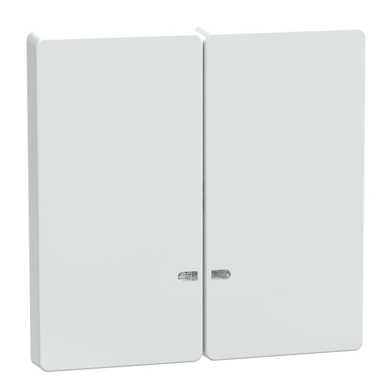 Merten - Abdeckung/Bedienelement für Installationsschalterprogramme Doppelwippe lotosws MEG3420-6035 Kontrollfenster