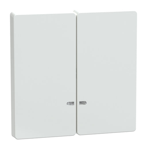 Merten - Abdeckung/Bedienelement für Installationsschalterprogramme Doppelwippe lotosws MEG3420-6035 Kontrollfenster