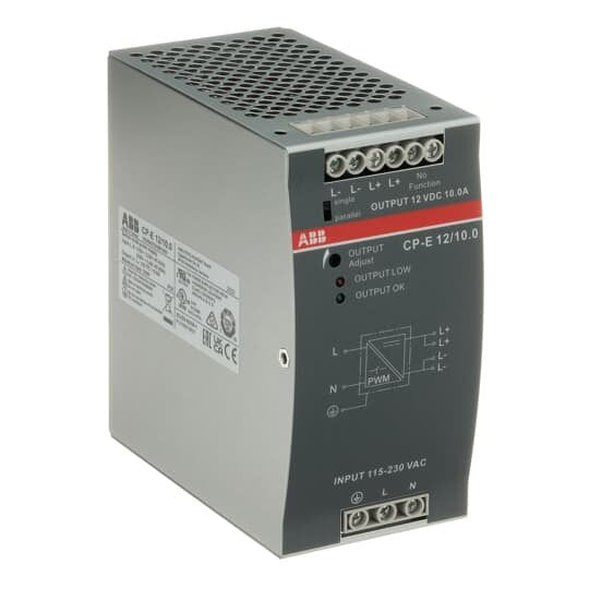 ABB Stotz S&J - Gleichstromversorgung Netzteil CP-E 12/10.0 Out: 12VDC/10A