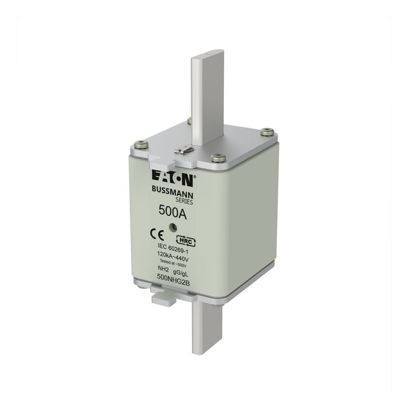 Eaton - Messersicherung Sicherungseinsatz Nieders. NH-SICHERU#500NHG2B 500A AC 440V 120kA − 3 Stück