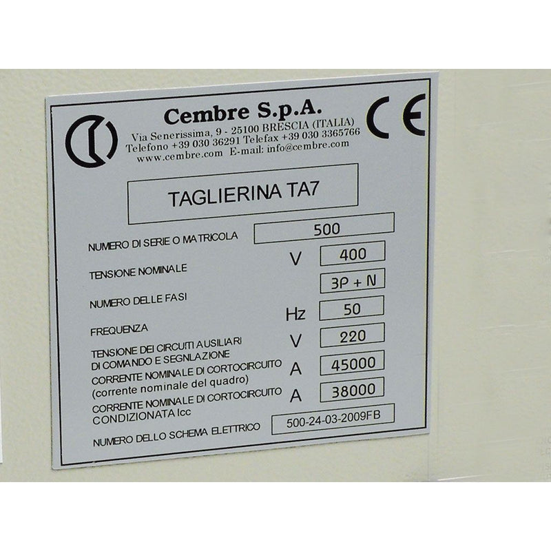 Cembre - Kennzeichnungsmaterial 88916 MG-VRT-A PVC 25X50MM 88916 WEISS − 200 Stück