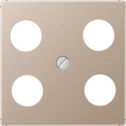 Jung - Einsatz/Abdeckung für Kommunikationstechnik Abdeckung champ. A 561-4 SAT1 CH f.4-Loch SAT-TV-Dose