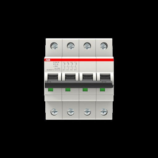 ABB Stotz S&J - Leitungsschutzschalter Sicherungsautomat S204M-K2 10 kA, 2 A, 4P