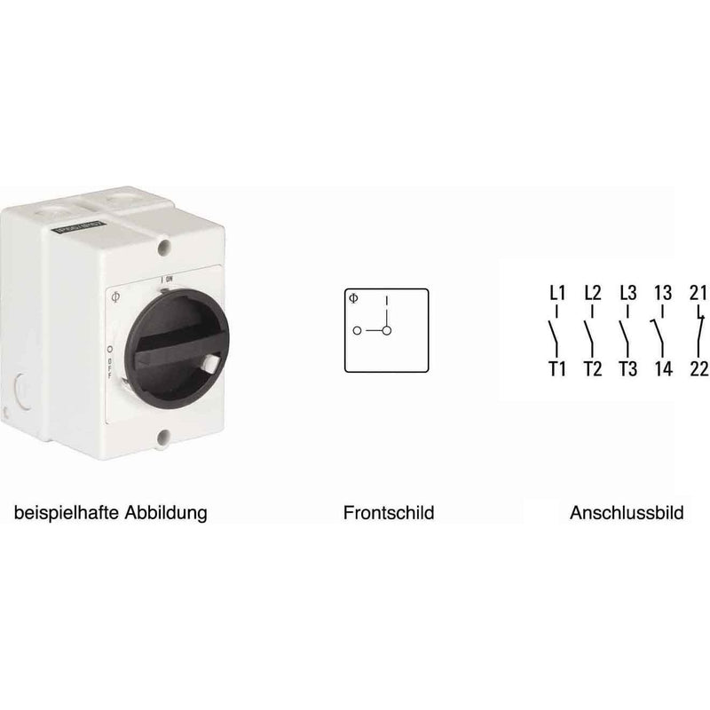 Kraus&Naimer - Lastschalter Reparaturschalter KG64 T103/40 KL11V 63A,18,5KW,3pol
