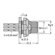 Turck - Zubehör/Ersatzteile für Steuerungen Einbauflansch FSFDW4.54-0.5