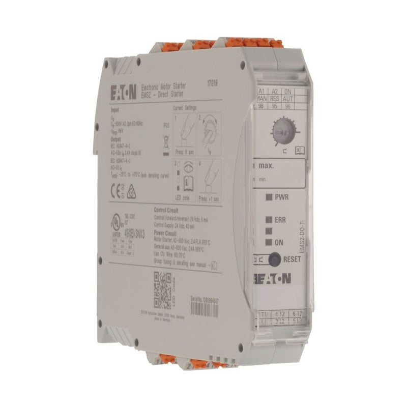 Eaton - Motorstarter/Motorstarterkombination Direktstarter EMS2-DO-T-2,4-24VDC 24V DC 0.18-2.4A