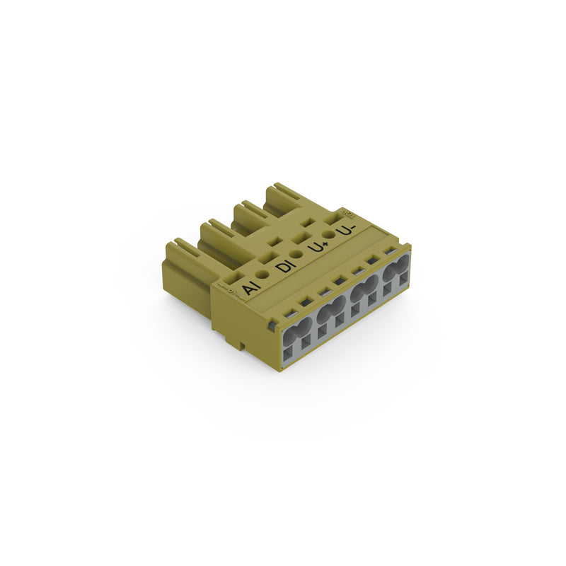 WAGO - Steckverbinder für steckbare Gebäudeinstallation Stecker 4-polig 770-274/072-000 Kod. B,hellgrün − 50 Stück