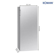 Bomann DA - Kühlschrank Vollraum-Kühlgerät VS 7316.1 inox-look 56cm,242L