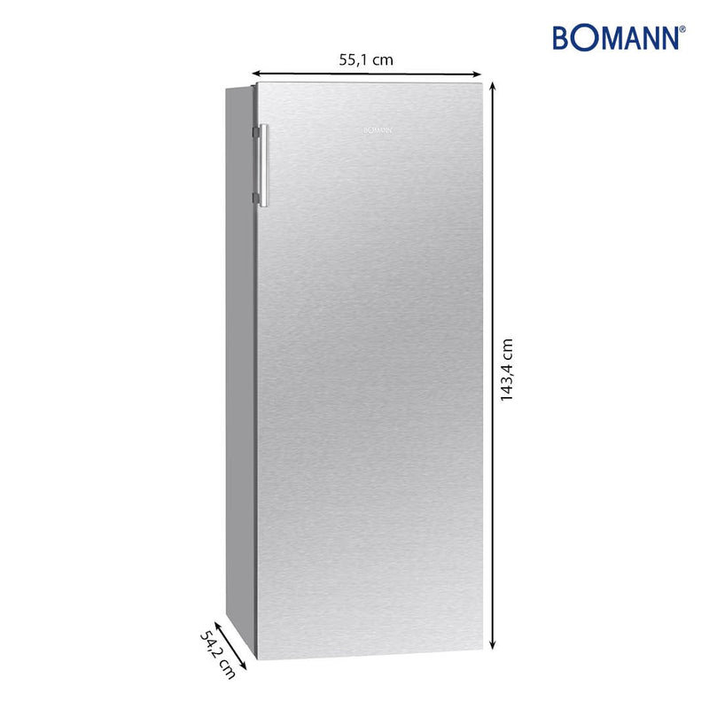 Bomann DA - Kühlschrank Vollraum-Kühlgerät VS 7316.1 inox-look 56cm,242L