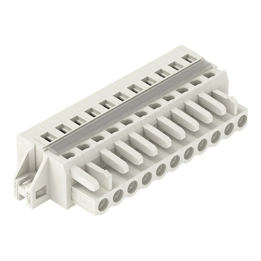 WAGO - Kabelsteckverbinder für Leiterplattensteckverbinder 1-Leiter-Federleiste 721-111/027-000 CAGECLAMP 2,5mm²,lgr − 25 Stück
