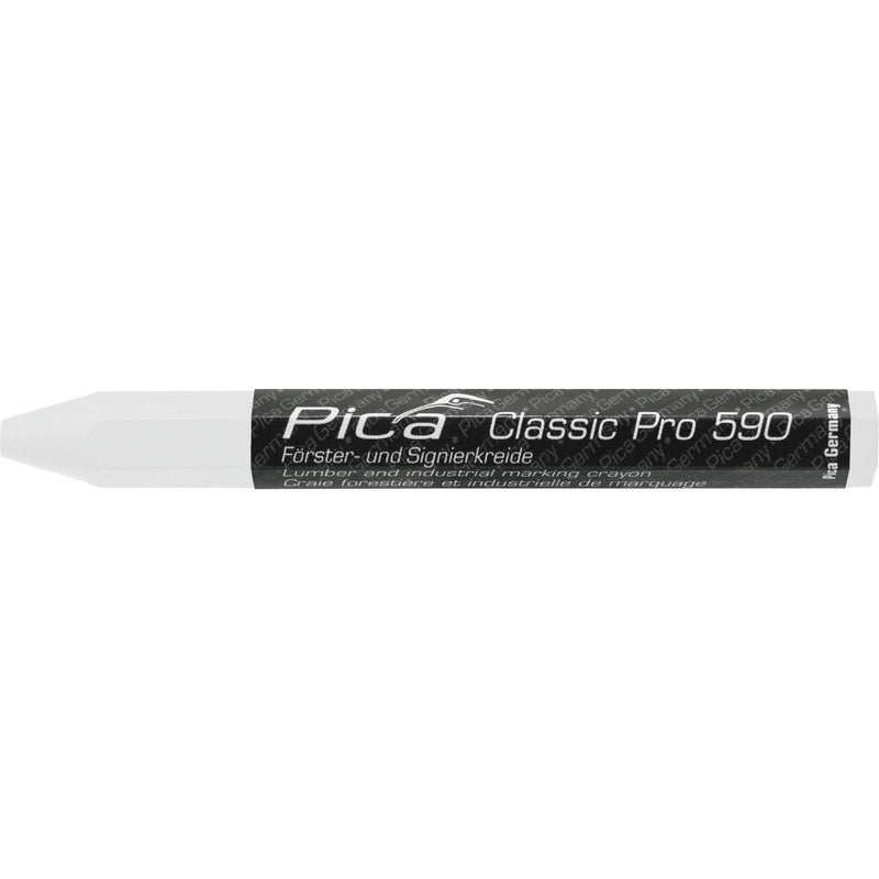 Pica-Marker - Markierungsstift Försterkreide PRO 590/52 12x120mm, weiß − 12 Stück