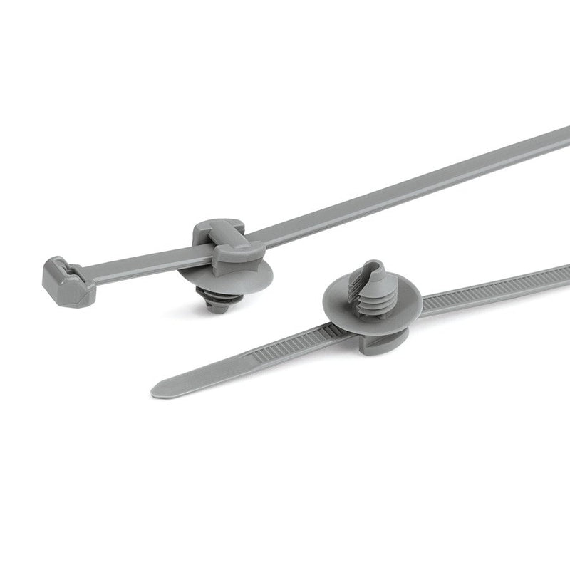 HellermannTyton - Kabelbinder Befestigungsbinder 156-00085(500) grau − 500 Stück