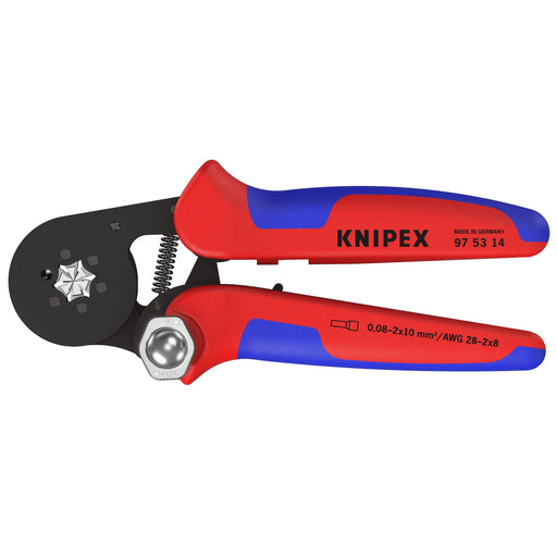 Knipex - Presswerkzeug Kabelschuhe/Verbinder, Aderendhülsen, Schirmanschluss Crimpzange 97 53 14 f.Aderendh. 180mm