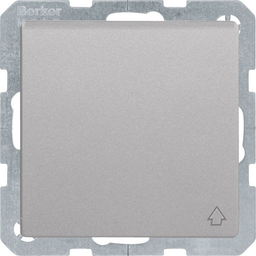 Berker - Steckdose SCHUKO-Steckdose alu/lack 6768776084 mit Klappdeckel