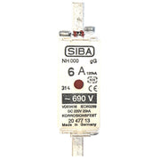 Siba - Messersicherung NH-Sicherungseinsatz 2047713.25 25A NH00 gG 690V − 3 Stück