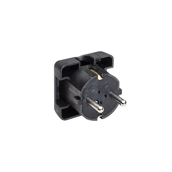 Bachmann - Schutzkontaktstecker Flächenstecker 911.170 sw, Winkel