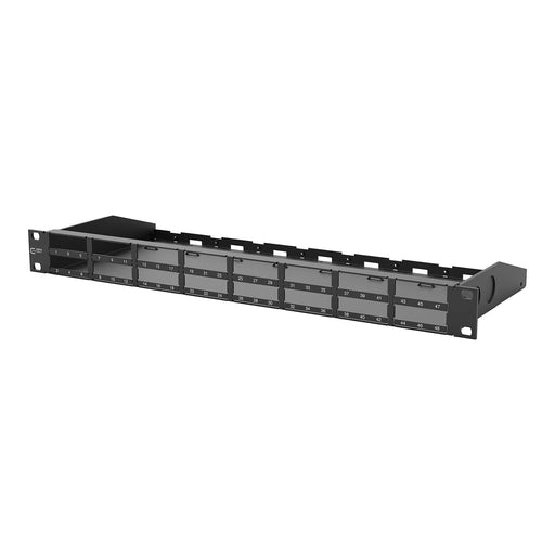 Metz Connect - System-Patchpanel Kupfer DCCS2 BGT 19 Zoll 1HE 130D2B2B-E Baugruppenträger sw