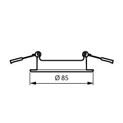 Philips Lighting - Mechanisches Zubehör/Ersatzteile für Leuchten Einbaustrahler o. Fassung RS155Z CFR #94113799 rund, starr, alu − 1 Stück