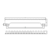 Jacob - Komponente für Erdung/Potentialausgleich (Schaltschrank) EMV-Kontaktleiste KADx F305-9249-00 − 5 Stück