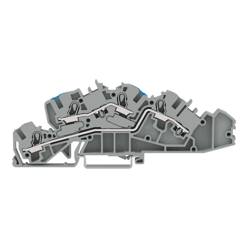 WAGO - Installations-Etagenklemme 2005-7649 N/L 4/6qmm grau − 50 Stück