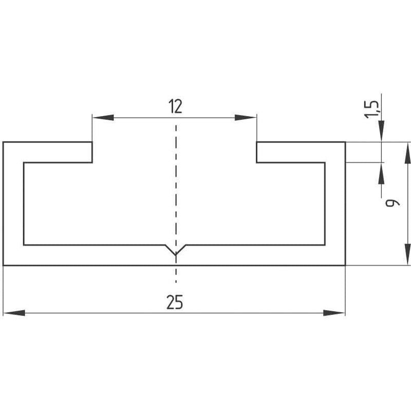 Schmersal - Taktiler Sensor Sicherheitsschaltleiste SE-AL10-1250
