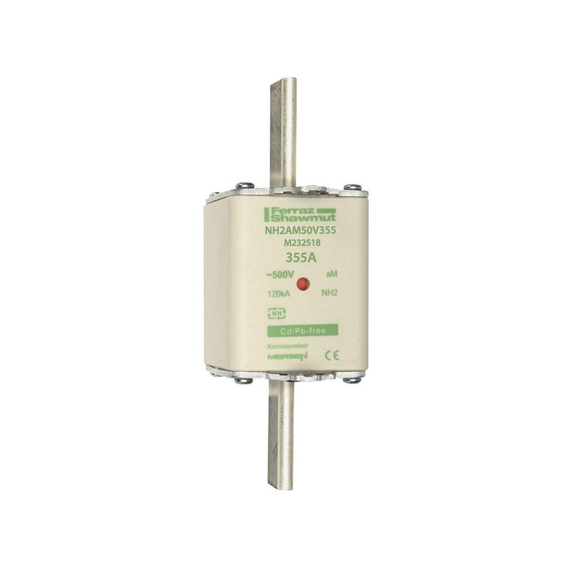 Mersen - Messersicherung Sicherungseinsatz NH aM NH2AM50V355 Gr.2 355A sfü KM − 3 Stück