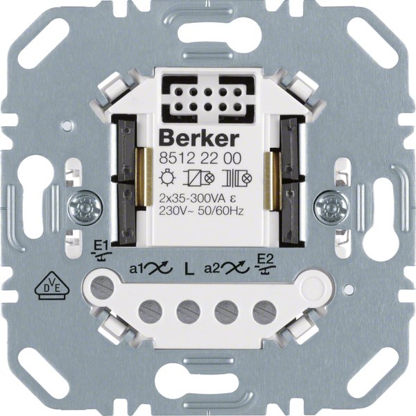 Berker - Elektronischer Schalter Universal-Schalteinsatz 85122200 2fach