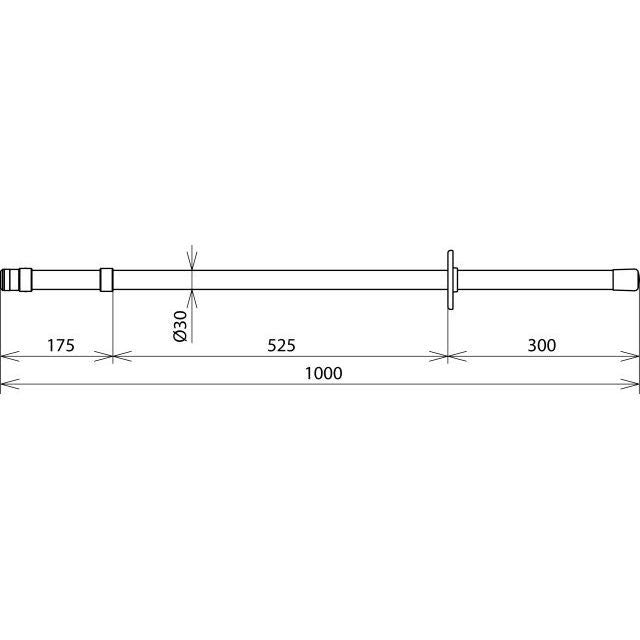 DEHN - Betätigungsstange Isolierstange IS 30 SK 1000 36kV L1000mm M12 SK