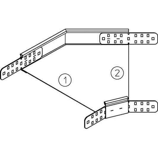 PohlCon (Puk) - (Puk) - Bogen für Kabelrinne Rinnenbogen RB45 85-10S