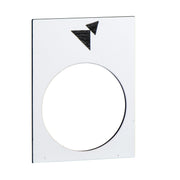 Schneider Electric - Bezeichnungsschild für Befehlsgeräte Symbolschild ZB2BY4965 sw − 10 Stück