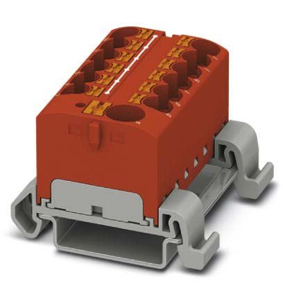 Phoenix Contact - Durchgangs-Reihenklemme Verteilerblock PTFIX10/12X4-NS35ARD − 8 Stück