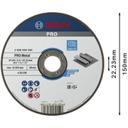 Bosch - Trenn-/Schleifscheibe PRO Metal Trennscheibe, 2608600382 150 x 2.5 x 22.23 mm