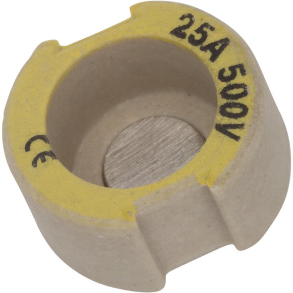 Mersen - D-Ring-Passeinsatz D-Schraub-Paßeinsatz 01657.025000 D II 25A gelb