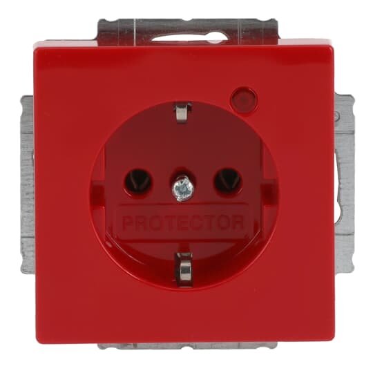 Busch-Jaeger - Steckdose SCHUKO Steckdosen-Einsatz 2310 EUGL/VA-1282101 rot RAL 3020
