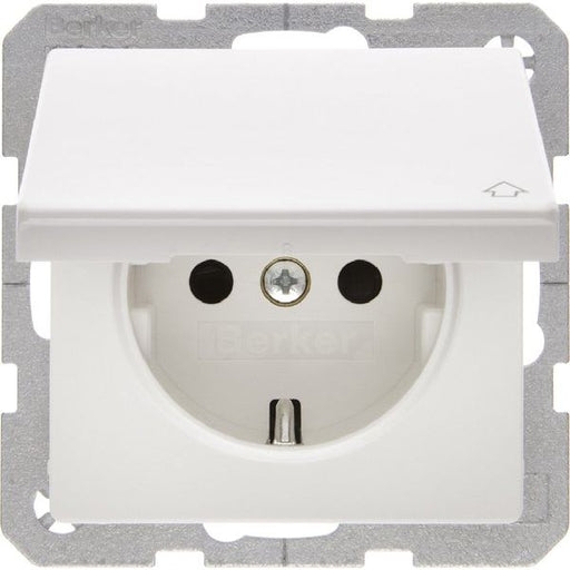 Berker - Steckdose SCHUKO-Steckdose 47516089 m.Klappdeckel