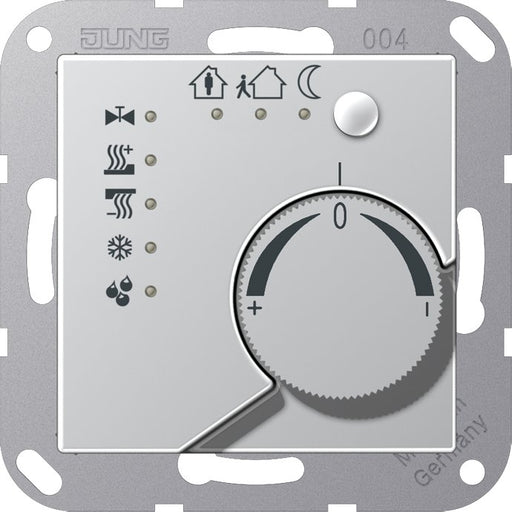 Jung - Bussystem-Raumtemperaturregler KNX Stetigregler alu A 2178 AL mit int.Busankoppler