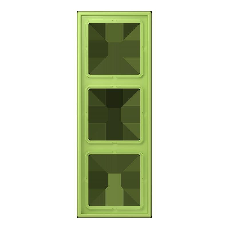 Jung - Abdeckrahmen Rahmen 3-fach LC 983 221 vert clair