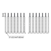 WAGO - Querverbinder/Brücker für Reihenklemme Drahtkettenbrücker 709-107 31x80mm